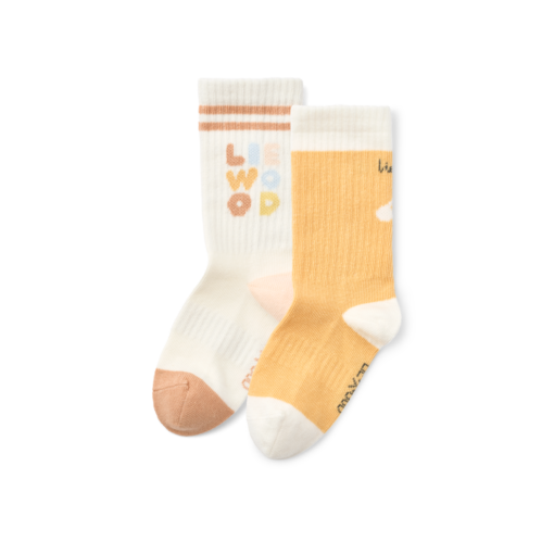 Liewood Annette Socks 2pk- Light Apricot/Creme de la creme