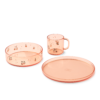 Liewood Siva Printed Tableware Set - Peach/Sea Shell