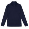 Woolland Sarpsborg Half Zip Top Kids - Blue Ink