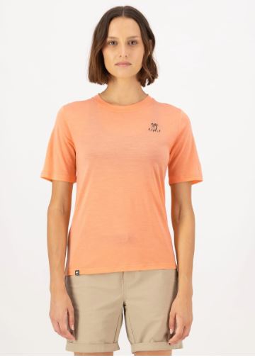 Mons Royale Merino t-skjorte W - Punch