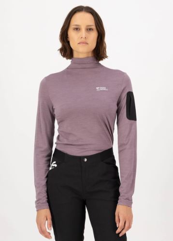 Mons Royale Diversion Merino Mock Neck Long Sleeve W