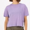 Mons Royale Zephyr Merino Tencel Boxy T-shirt W - Lupin