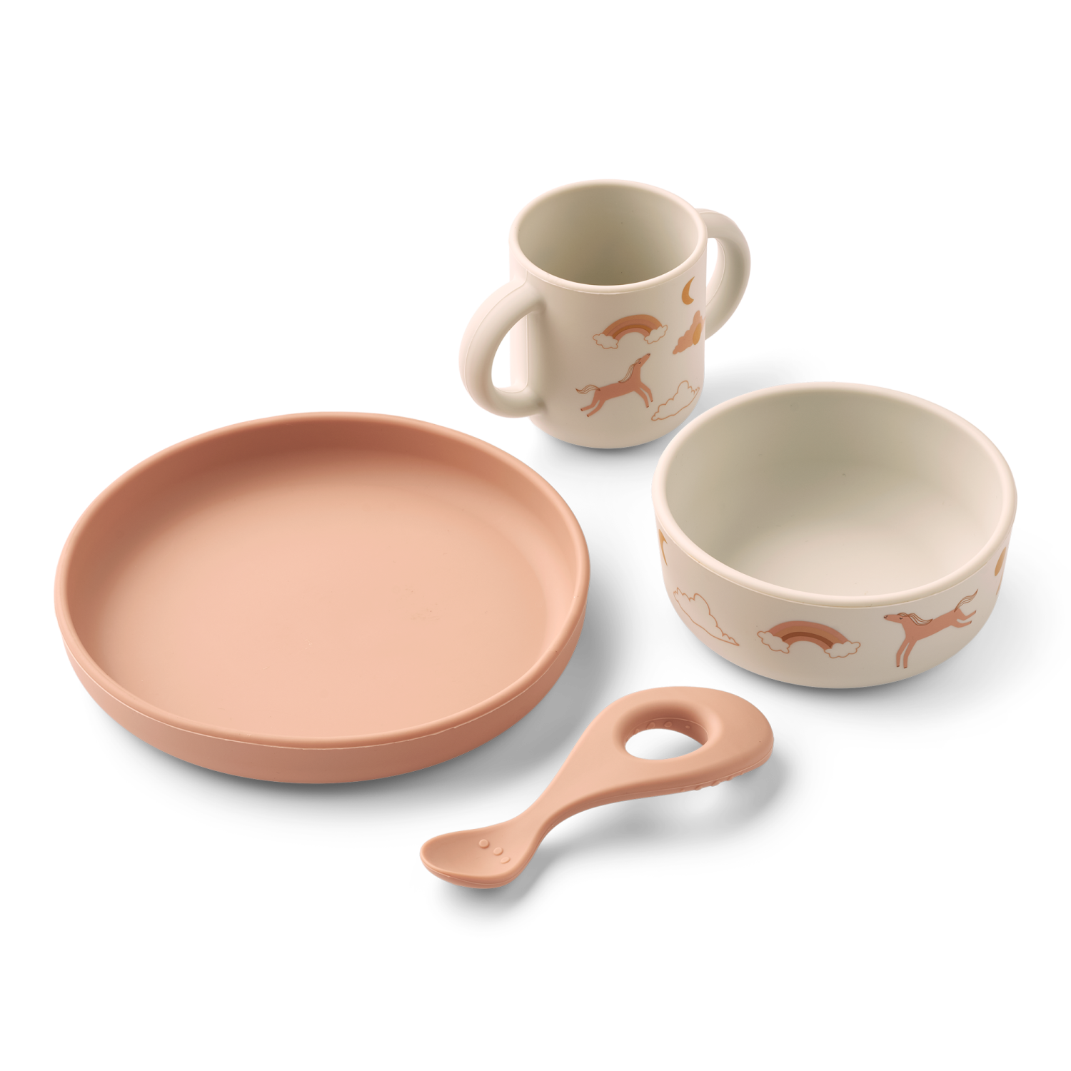 Liewood Vivi Printed Tableware Set - Dream/Ecru