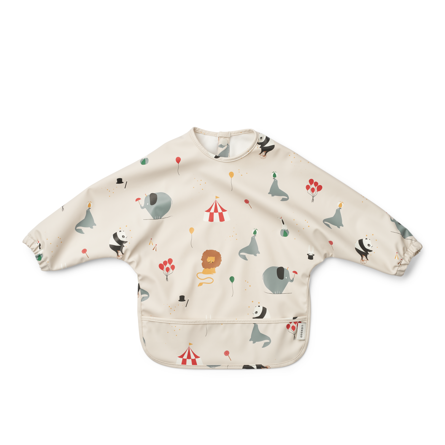 Liewood Merle Printed Cape Bib- Circus/Sandy