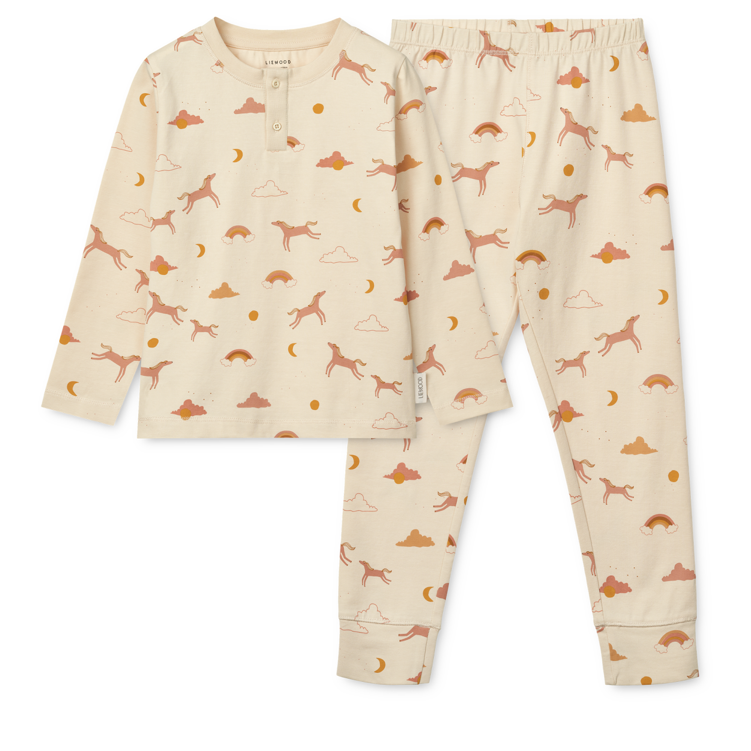 Liewood Wilhelm Printed Pyjamas Set - Dream/Ecru