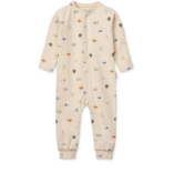 Liewood Birk Pyjamas Jumpsuit - Aviator/Ecru