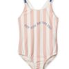 Liewood Suna Swimsuit - Stripe Sorbet Rose