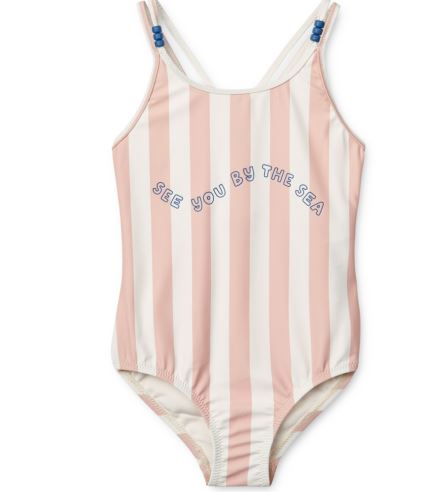 Liewood Suna Swimsuit - Stripe Sorbet Rose
