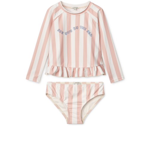 Liewood Dagny Swimset - Stripe Sorbet Rose