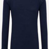 Woolland Rena Baselayer Top- Crew neck - Blue ink