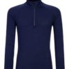 Woolland Rena Half Zip Baselayer Top - Blue ink