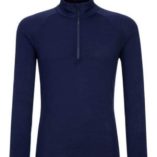 Woolland Rena Half Zip Baselayer Top - Blue ink