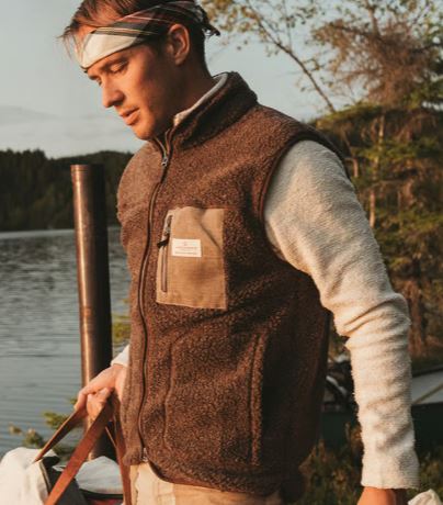 Amundsen Heroes wool fleece vest M