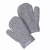 Face the Cold Minn angora mittens - Grey Marl