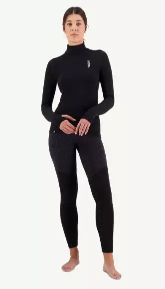 Mons Royale Cascade Merino 200 Mock Neck LS W