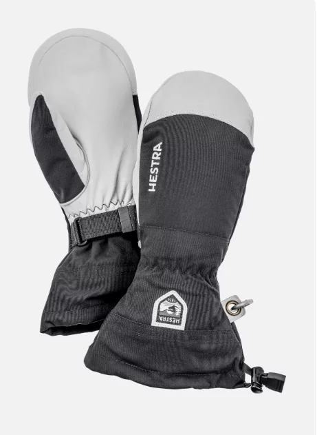 Army Leather Heli Ski - Mitt "Black" - Hestra