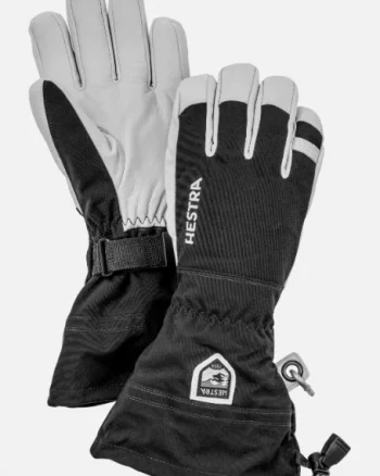 Army Leather Heli Ski Hansker "Black" - Hestra