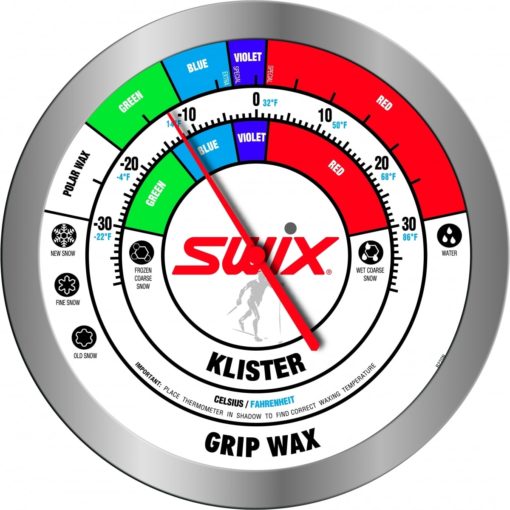 Swix veggklokke/veggtermometer