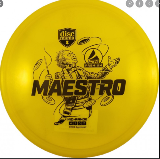 Active Premium Midrange Maestro, Yellow- Discmania