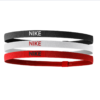 Nike Elastic Hairband 3PK "BLACK/WHITE/UNIVERSITY RED"
