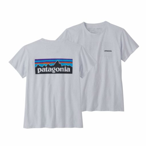 W's P-6 Logo Responsbili tee "White"- Patagonia