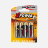 AA-Batteri, Alkaline 4pack Blister - Ansmann