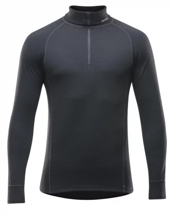 Duo Active Merino 205 Zip Neck Man "Black" - Devold