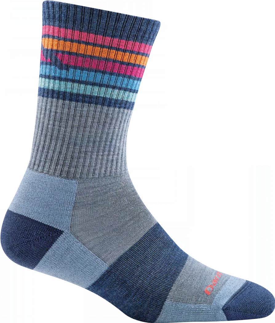 Kelso W Micro Crew Lightweight Cushion "Teal" - Darn Tough