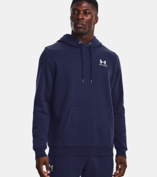 Essential Fleece Hoodie "Midnight Navy / White" - Under Armour