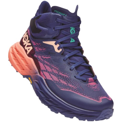 W Speedgoat 5 Mid gtx "BBCML/BELLWETHER BLUE / CAMELLIA"- Hoka One One Dame