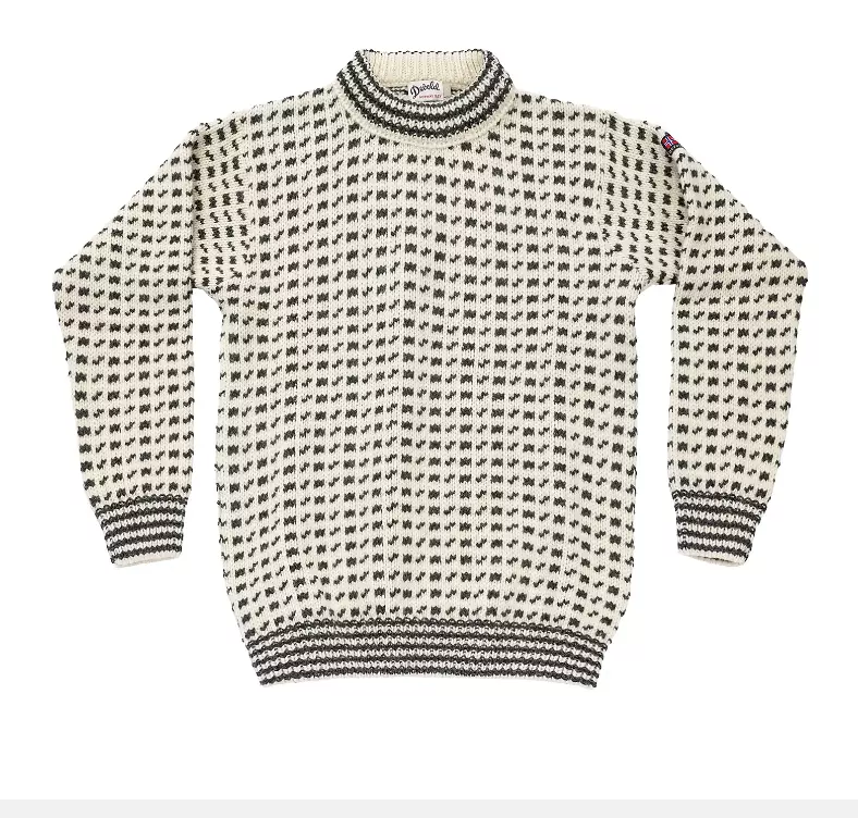 Original Islender Wool Sweater "Offwhite/Anth." - Devold