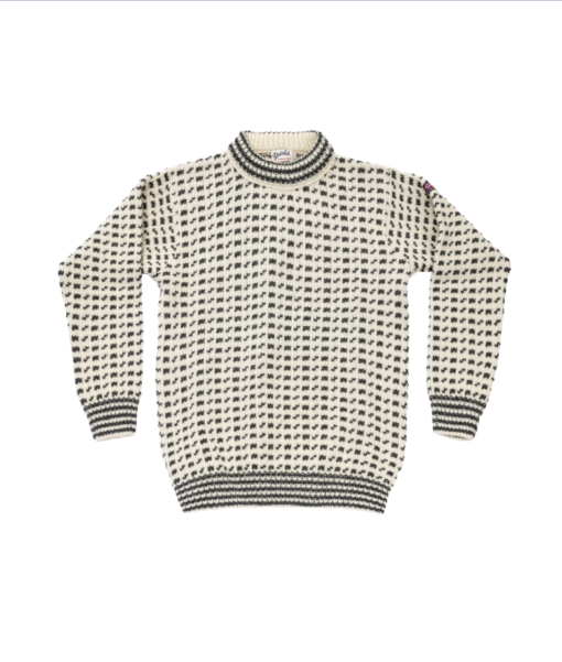 Original Islender Wool Sweater "Offwhite/Anth." - Devold