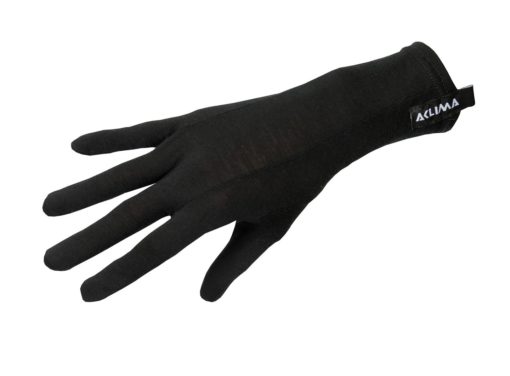 Lightwool Liner Gloves "Jet Black" - Aclima