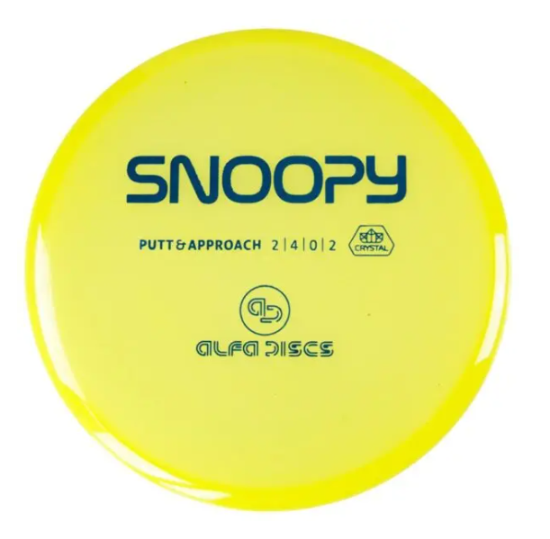 Crystal Line Putter Snoopy 170-176g "Yellow" - Alfa Discs