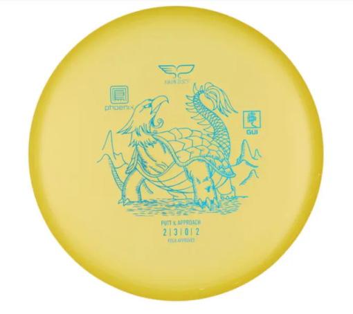 Phoenix Putter Gui, 170-175g, "Yellow" - Yikun Discs