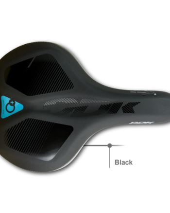 Sadel Hybrid Comfort Plus Bred "Sort/Blå" 266x192mm - DDK