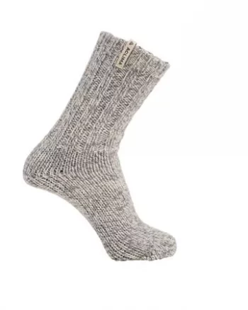 Norwegian Wool Socks "Grey/White" - Aclima