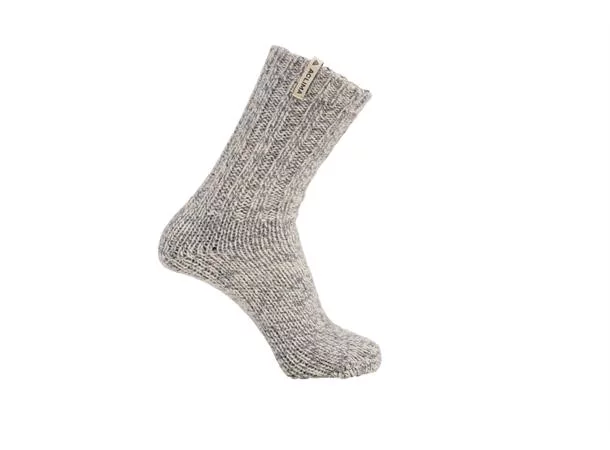 Norwegian Wool Socks "Grey/White" - Aclima