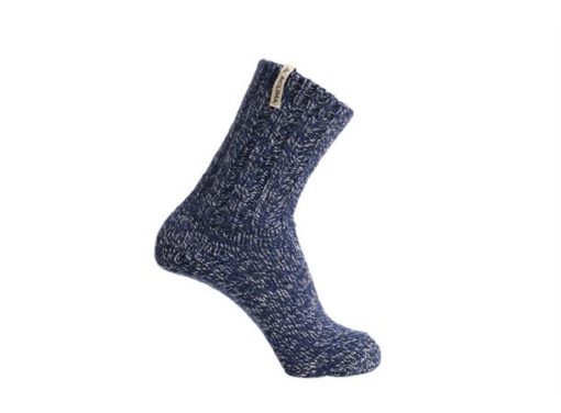 Norwegian Wool Socks "Grey/Navy" - Aclima