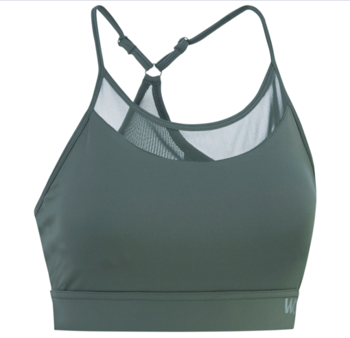 Salisbury W Sports Bra With Mesh Details "Desert Green" - Workout