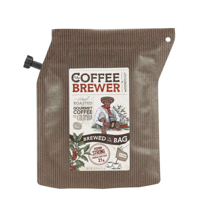 Colombia 2 cup coffee single p "dark brow"- coffeebrewer