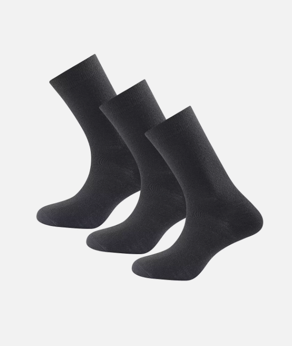 Daily Merino Medium Sock 3PK "Black" - Devold