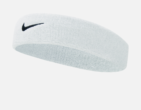 Nike Swoosh Headband "White/Black"