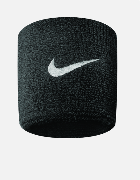 Nike Swoosh Wristband "Black/White"