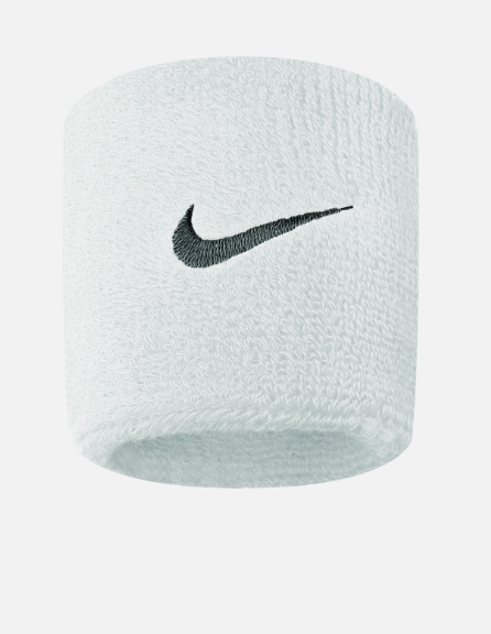 Nike Swoosh Wristband "White/Black"