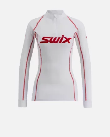 RaceX Classic Half Zip W "Bright White/Swix Red" - Swix