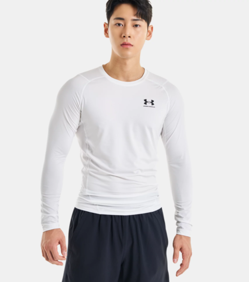 HG Armour Comp LS "White" - Under Armour