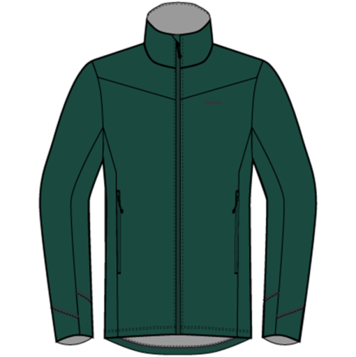 Rabot Fleece Midlayer Jacket Men "Duke Green" - Bergans