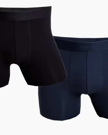 M Softboost Boxer Briefs 2-pk "Black + Navy Blazer" - Tufte Wear