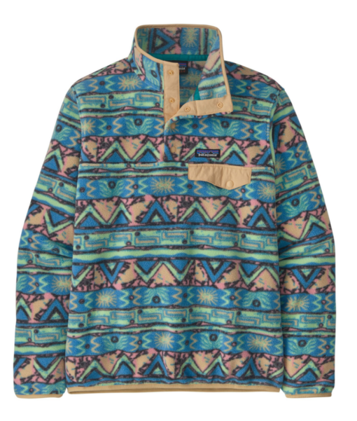 W's LW Synch Snap-T P/O "High Hopes Geo: Salamander Green"-Patagonia